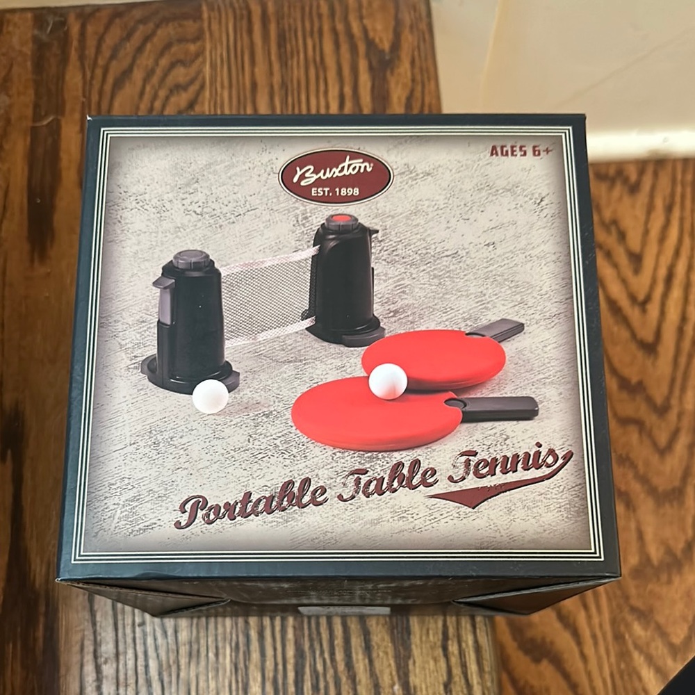 Buxton Red portable Table Tennis Game Set